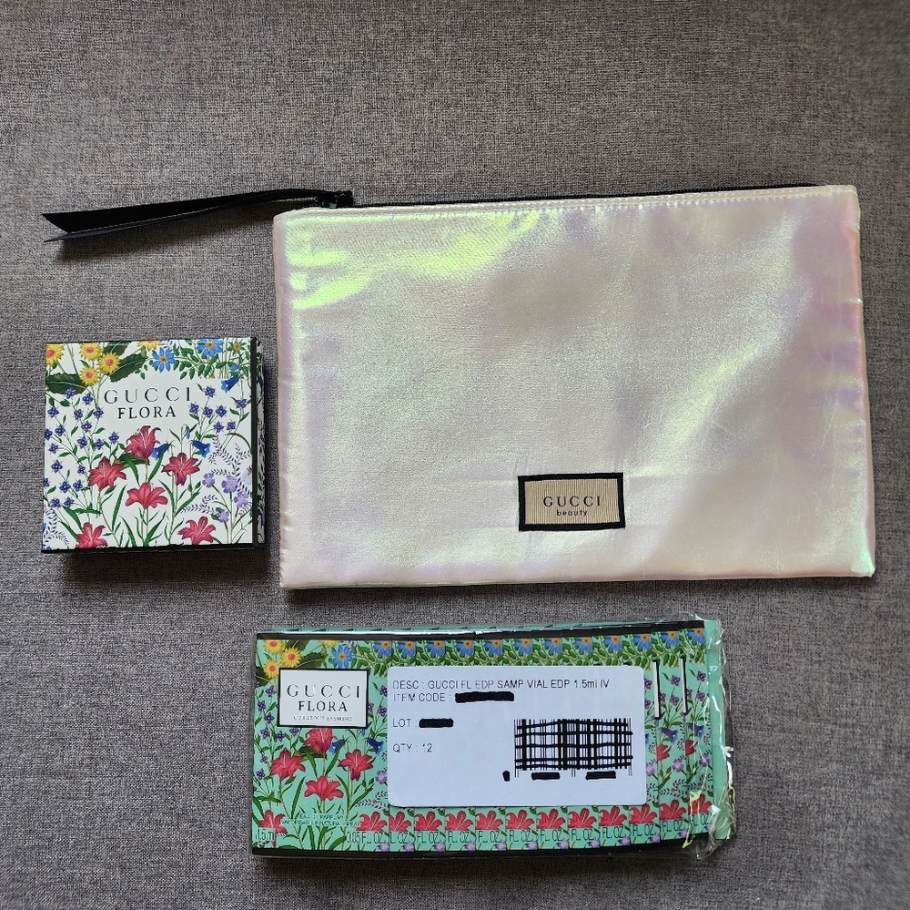 Gucci Flora Gift Set with Iridescent Pouch